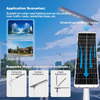 Farolas LED solares todo en uno personalizadas con protecci&oacute;n IP66 para &aacute;reas residenciales, patios y carreteras