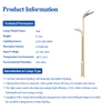 Alum&iacute;nio personalizado ao ar livre 6M 8M IP66 &agrave; prova d'&aacute;gua AC Smart Street Light com c&acirc;mera HD CCTV WIFI Equipamento de carga