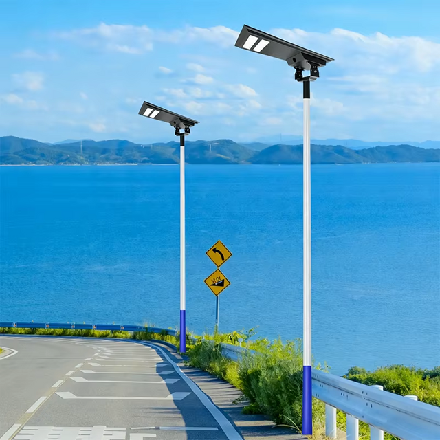 Luz de rua solar de alto desempenho 70W 95W 105W Constru&ccedil;&atilde;o para complexos industriais portos e seguran&ccedil;a de per&iacute;metro aeroportu&aacute;rio