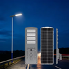 Lampu Jalan Tenaga Surya All-in-one Efisiensi Tinggi Kompatibel dengan Sensor Gerak dan Kontrol Jarak Jauh untuk Penerangan Perumahan