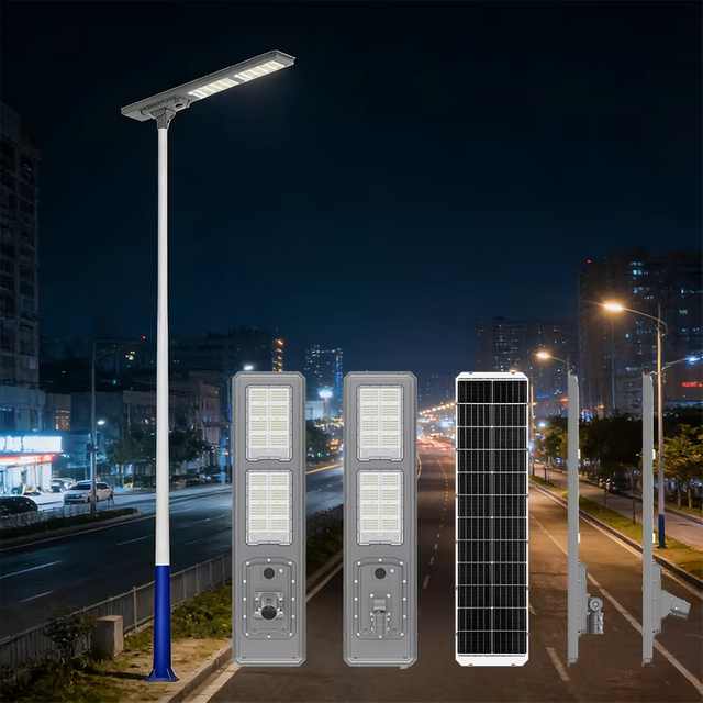 Farola solar integrada de potencia m&uacute;ltiple con paneles solares de silicio monocristalino y clasificaci&oacute;n de impermeabilidad IP66 para iluminaci&oacute;n de carreteras