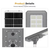 Đ&egrave;n đường năng lượng mặt trời t&iacute;ch hợp đa năng với tấm pin mặt trời silicon đơn tinh thể v&agrave; xếp hạng chống nước IP66 để chiếu s&aacute;ng đường
