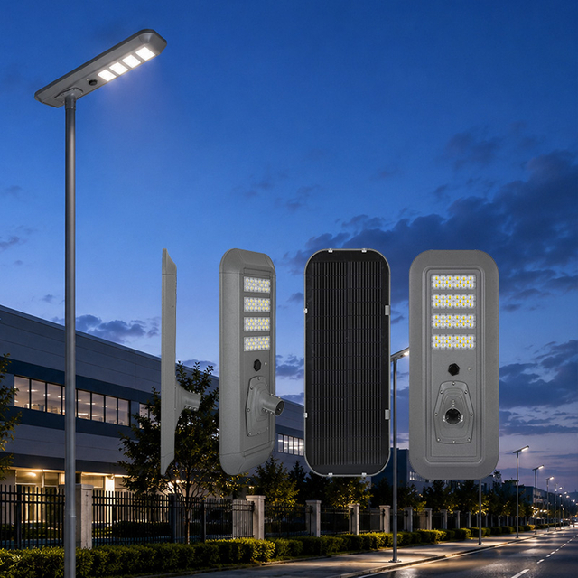 IP66 LiFePO4 MPPT LED-Au&szlig;enstra&szlig;enleuchte mit hohem Lumen, 50 W, 100 W, 150 W, integrierte All-in-One-LED-Solarstra&szlig;enlaterne