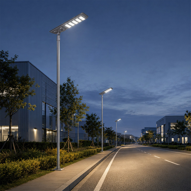 Lampu Aluminium Tahan Air IP65 Luar Ruangan LiFePO4 Lumen Tinggi untuk Proyek Pemasangan Tiang Luar Ruangan Taman Halaman Jalan Pedesaan
