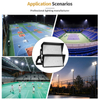 ไฟ LED กลางแจ้งแบบลูเมนสูงเสาสูงแบบโมดูลาร์ IP66 โคมไฟสนามกันน้ำฟลัดไลท์ 680W ไฟน้ำท่วมอลูมิเนียมหล่อ