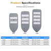 อลูมิเนียมอัลลอยด์ปรับมุม AC IP65 ไฟถนน LED กันน้ำสำหรับใช้ถนนรับประกัน 2 ปี 100W / 150W / 200W